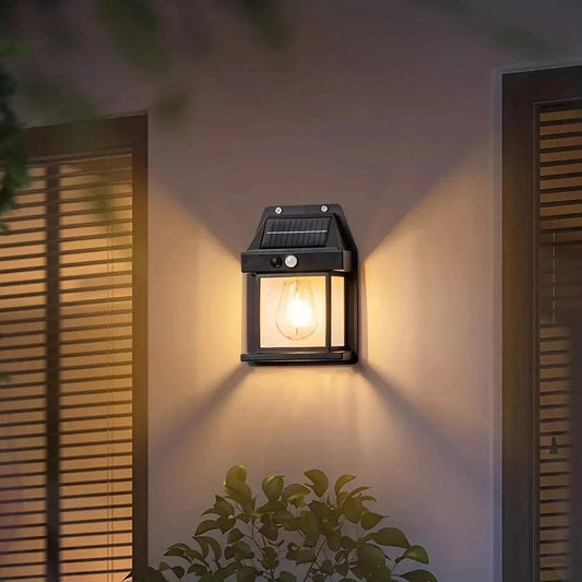 Lievon Solar Motion Sensor Wall Lantern