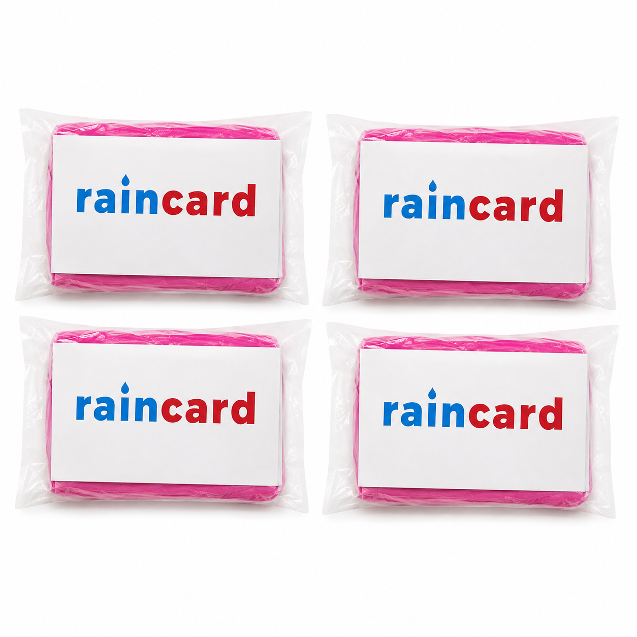 Raincard Disposable Raincoat Pack of 4 | Lightweight, Compact & Portable Emergency Rain Protection