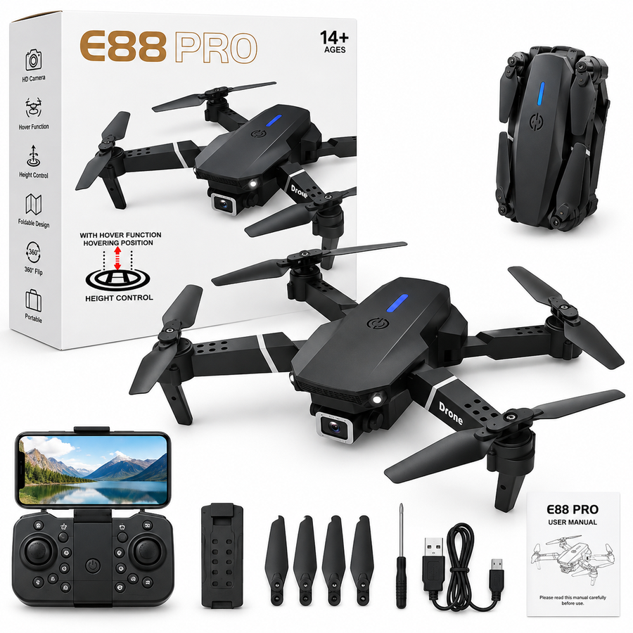 Lievon E88 PRO Foldable HD Camera Drone