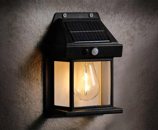 Lievon Solar Motion Sensor Wall Lantern